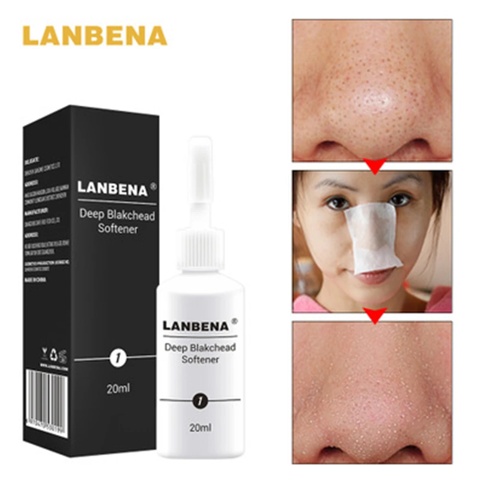 3Pcs LANBENA Deep Blackhead Softener Exporting Blackhead Serum 20ML Nose Black Head Remover Acne Treatment Dots Deep Cleansing
3Pcs LANBENA Deep Blackhead Softener Exporting Blackhead Serum 20ML Nose Black Head Remover Acne Treatment Dots Deep Cleansing