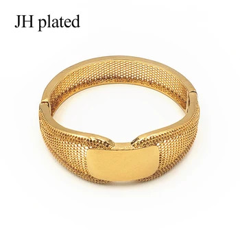 JHplated New Fashion Gold Color Wedding Bangles for Women Bride Bracelets Ethiopian/france/African/Dubai Jewelry gifts
JHplated New Fashion Gold Color Wedding Bangles for Women Bride Bracelets Ethiopian/france/African/Dubai Jewelry gifts