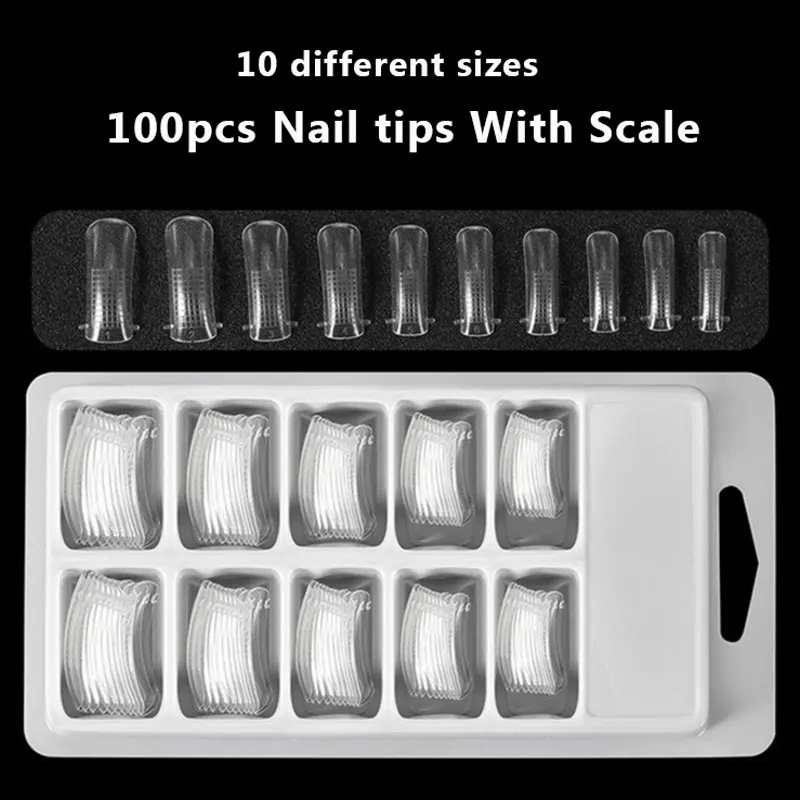 100pcs Natural Color Poly Gel French False Nail Tips Mold Tips Nail Dual Forms Artificial Fake Nails Art Acrylic Manicure Tools
100pcs Natural Color Poly Gel French False Nail Tips Mold Tips Nail Dual Forms Artificial Fake Nails Art Acrylic Manicure Tools