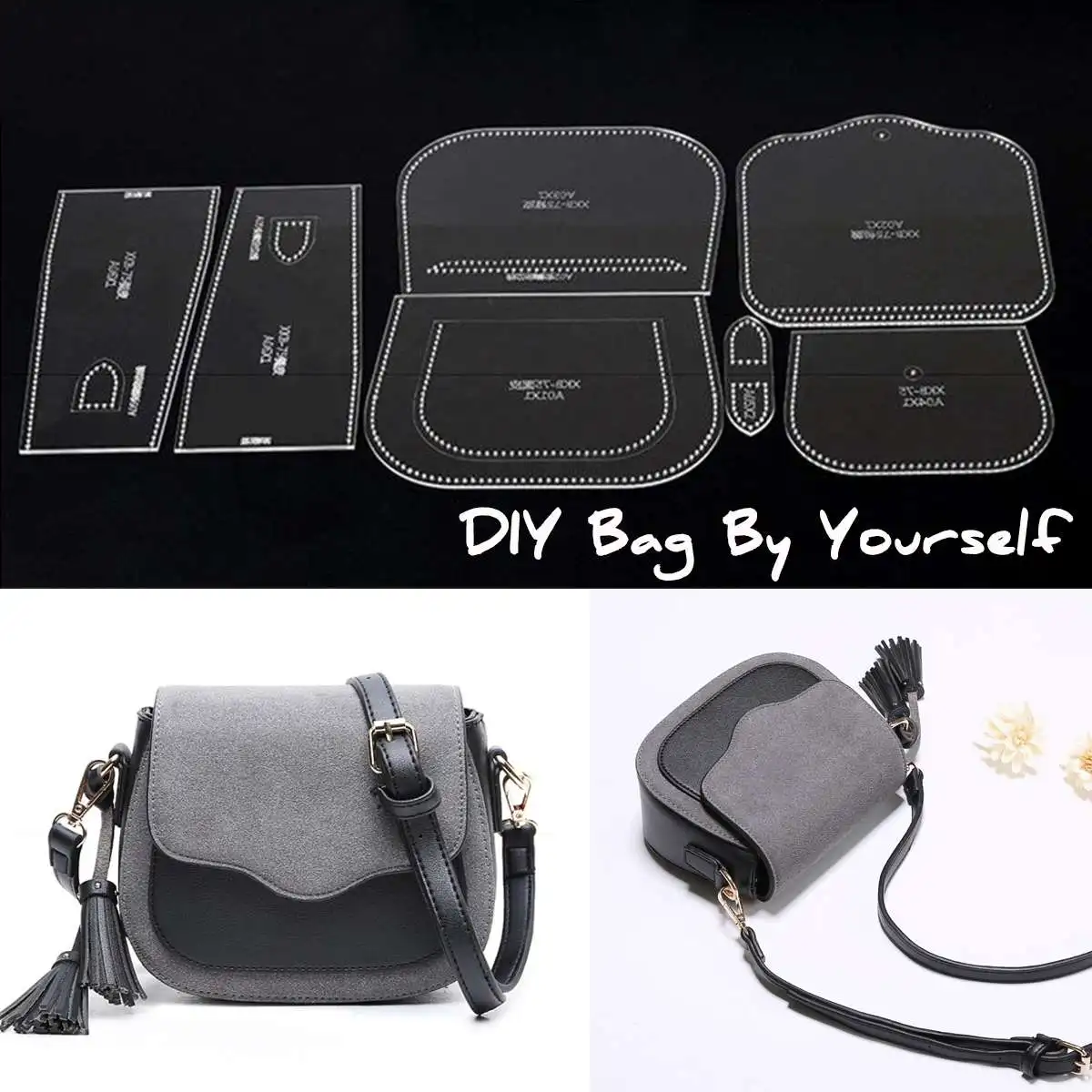 DIY Shoulder Bag Handbag Pattern Stencil Kit Template Acrylic Stencil Leathercraft Tool Sets for Retro Shoulder Bag DIY Design
DIY Shoulder Bag Handbag Pattern Stencil Kit Template Acrylic Stencil Leathercraft Tool Sets for Retro Shoulder Bag DIY Design