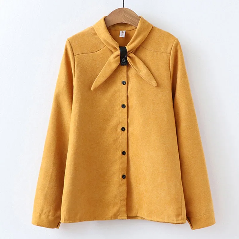 Women Blouses Shirts Turn-Down Collar Blouse Fashion Long Sleeve Casual Solid Loose Corduroy Shirts Tops Female Korean Style X4
Women Blouses Shirts Turn-Down Collar Blouse Fashion Long Sleeve Casual Solid Loose Corduroy Shirts Tops Female Korean Style X4