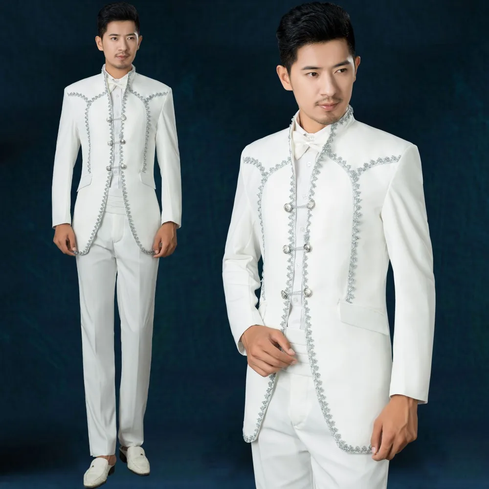 S-3XL 2017 New Men's clothing fashion Groom wedding dress male clothes formal dress royal Suit costume Stage plus size costumes
S-3XL 2017 New Men's clothing fashion Groom wedding dress male clothes formal dress royal Suit costume Stage plus size costumes