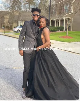 Sexy Halter Neck African Prom Dresses 2019 With Flowers Black Evening Party Gown Formal Long Sweep Train Backless Robe de soiree
Sexy Halter Neck African Prom Dresses 2019 With Flowers Black Evening Party Gown Formal Long Sweep Train Backless Robe de soiree