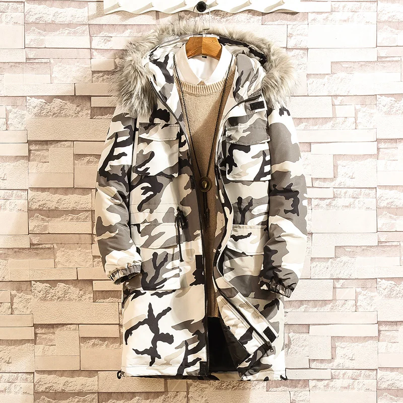 2019 New Men's Winter jacket Fashion Hooded With Large Fur Collar Warm Coat Men's Daily Camouflage Hoodie More Size M-4XL 5XL
2019 New Men's Winter jacket Fashion Hooded With Large Fur Collar Warm Coat Men's Daily Camouflage Hoodie More Size M-4XL 5XL