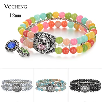 10pcs/lot Vocheng Snap Charms Bracelet Ginger Snap Jewelry Beads Bracelet for 12mm Snap Button 5 Colors NN-644*10
10pcs/lot Vocheng Snap Charms Bracelet Ginger Snap Jewelry Beads Bracelet for 12mm Snap Button 5 Colors NN-644*10
