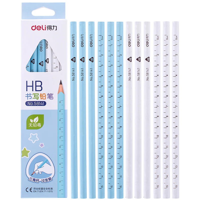 Deli 12pcs HB/2B Writing Pencil Professionals Standard Pencils Set for Artist Painting Drawing Sketch Pencil Student Stationery
Deli 12pcs HB/2B Writing Pencil Professionals Standard Pencils Set for Artist Painting Drawing Sketch Pencil Student Stationery