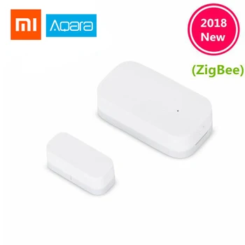 

2018 Xiaomi Aqara Door Window Sensor Zigbee Wireless Connection Smart Mini door sensor Work With Android IOS App control