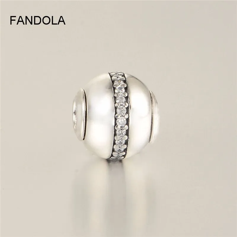 FANDOLA Beads Real 925 Sterling Silver Charms Stability Bead Fits Pandora Essence Collection Bracelets DIY Jewelry kralen
FANDOLA Beads Real 925 Sterling Silver Charms Stability Bead Fits Pandora Essence Collection Bracelets DIY Jewelry kralen