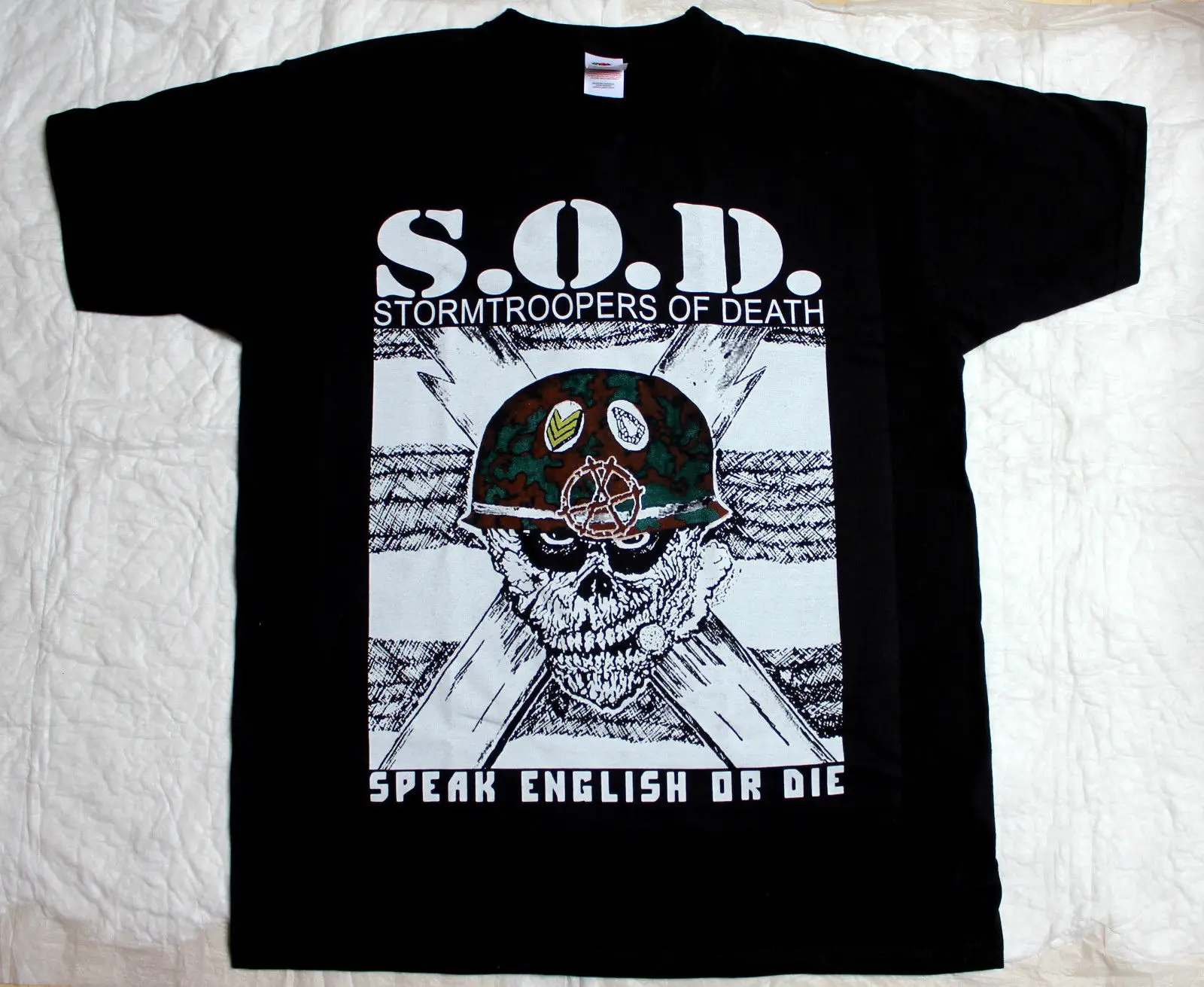 S.o.d. Штурмовики смерти Anthrax m.o.d. Ядерного штурмовая Новая Черная футболка | Мужская