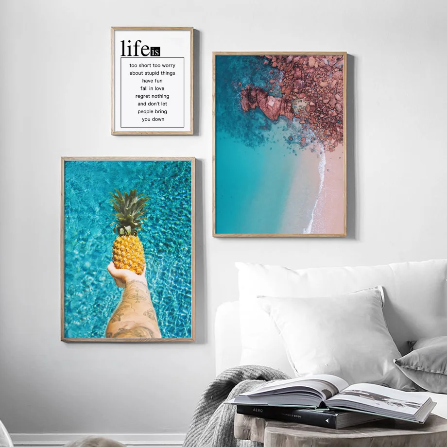 Pineapple Pink Beach Palm Tree Sky Quotes Wall Art Canvas Painting Nordic Posters And Prints Wall Pictures For Living Room Decor
Pineapple Pink Beach Palm Tree Sky Quotes Wall Art Canvas Painting Nordic Posters And Prints Wall Pictures For Living Room Decor