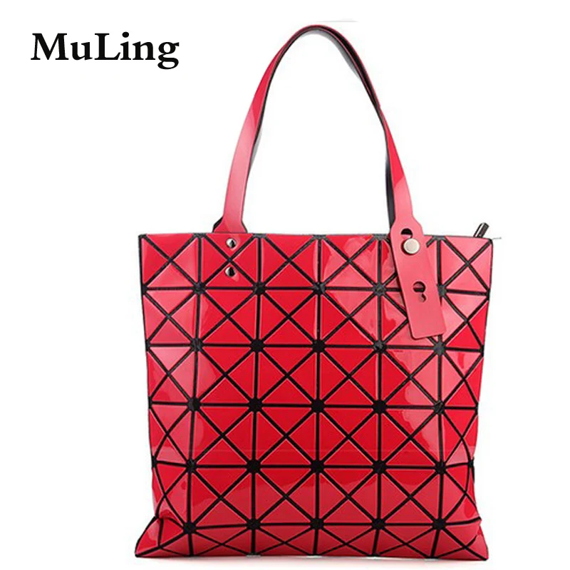 

Female Fold Geometric Plaid Bag Women Fashion Casual Tote Top Handle Bag Shoulder Bags Bao Bao Bag Pearl BaoBao Bolsas Handbag