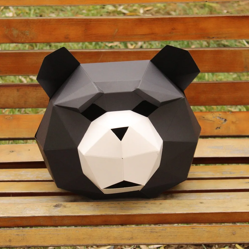 NEW Bear paper DIY material manual creative Head Mask Party Masquerade show props lovely tide hand made lovely mask
NEW Bear paper DIY material manual creative Head Mask Party Masquerade show props lovely tide hand made lovely mask