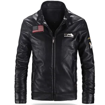 PU Bomber Jacket Men Ma-1 Flight Jacket Pilot Air Force Male PU Leather Jackets Army Military US Russian Pilot Motorcycle Coats
PU Bomber Jacket Men Ma-1 Flight Jacket Pilot Air Force Male PU Leather Jackets Army Military US Russian Pilot Motorcycle Coats