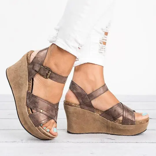 CALOFE New Sandals Women Platform Sandals Elastic-band Wedge Shoe for Women Leopard Peep Toe Shoes High Heel Sandalia Feminina
CALOFE New Sandals Women Platform Sandals Elastic-band Wedge Shoe for Women Leopard Peep Toe Shoes High Heel Sandalia Feminina