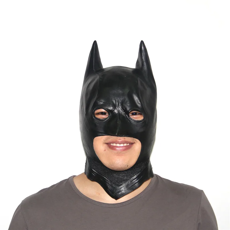 Halloween Average Cosplay Black Latex Full Face Adult Batman Mask Cool Men's Rubber Costume Mask For Halloween Christmas Party
Halloween Average Cosplay Black Latex Full Face Adult Batman Mask Cool Men's Rubber Costume Mask For Halloween Christmas Party