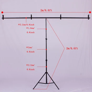 Photography 2m/ 6.5ft Professional Photo Studio Video Backdrops Stand Background Support System Aluminum Light Stand + Crossbar
Photography 2m/ 6.5ft Professional Photo Studio Video Backdrops Stand Background Support System Aluminum Light Stand + Crossbar