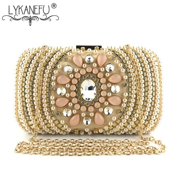 LYKANEFU 2019 NEW Beading Pearls Banquet Evening Bag Women Bag Ladies Purse Day Clutches Bride Wedding Small Shoulder Bags 
LYKANEFU 2019 NEW Beading Pearls Banquet Evening Bag Women Bag Ladies Purse Day Clutches Bride Wedding Small Shoulder Bags