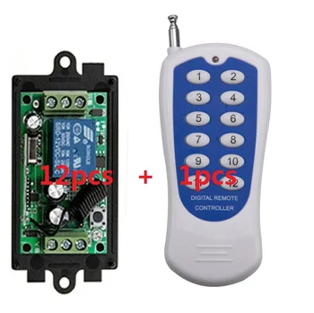 12CH RF Wireless remote control switch system 1 (controller)transmitter +12 receiver 12V 10A Toogle Momentary
12CH RF Wireless remote control switch system 1 (controller)transmitter +12 receiver 12V 10A Toogle Momentary