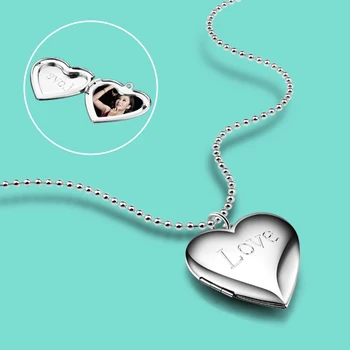 lady 925 sterling silver necklace,cute Heart-shaped photo box pendant,The girl clavicle necklace,fashion Silver jewelry
lady 925 sterling silver necklace,cute Heart-shaped photo box pendant,The girl clavicle necklace,fashion Silver jewelry