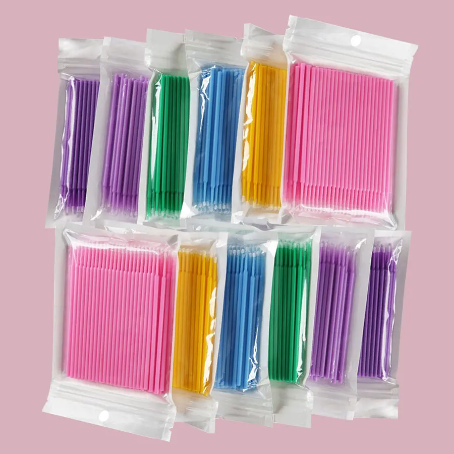 Hot Sales 100PCS Disposable Makeup Brushes Eyelash Glue Cleaning Stick Eyelash Extension Durable Micro Individual Applicators
Hot Sales 100PCS Disposable Makeup Brushes Eyelash Glue Cleaning Stick Eyelash Extension Durable Micro Individual Applicators