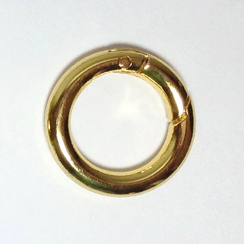 100 Gold Plated Gate Spring O-Ring 1/4" (12.5mm) Round Push Snap Hooks for Purses
100 Gold Plated Gate Spring O-Ring 1/4" (12.5mm) Round Push Snap Hooks for Purses