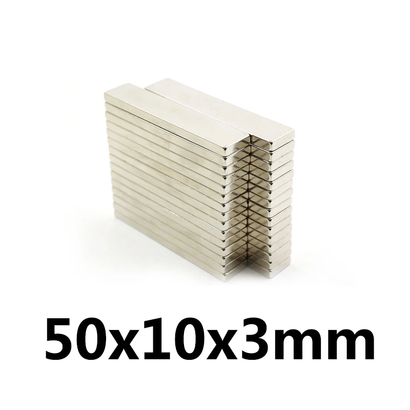 3pcs High Quality 50x10x3mm Super strong neo neodymium magnet 50x10x3, NdFeB magnet 50*10*3mm, 50mm x 10mm x 3mm magnets
3pcs High Quality 50x10x3mm Super strong neo neodymium magnet 50x10x3, NdFeB magnet 50*10*3mm, 50mm x 10mm x 3mm magnets