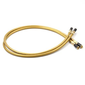 Cardas Helexink Golden 5C RCA interconnect Cable with carbon fiber RCA plug connector
Cardas Helexink Golden 5C RCA interconnect Cable with carbon fiber RCA plug connector