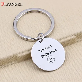 1 Pcs Talk less Smile more Meaningful Letter Keychain Creative Smile Face Key Chain Car Backpack Key Chains Women Men Key Ring
1 Pcs Talk less Smile more Meaningful Letter Keychain Creative Smile Face Key Chain Car Backpack Key Chains Women Men Key Ring