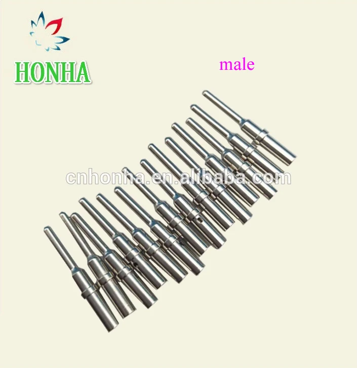 

50Pcs DT Series Pin Contact 0462-201-16141 0460-202-16141 Stainless Steel 16-20AWG Crimp Solid Terminal Female Male