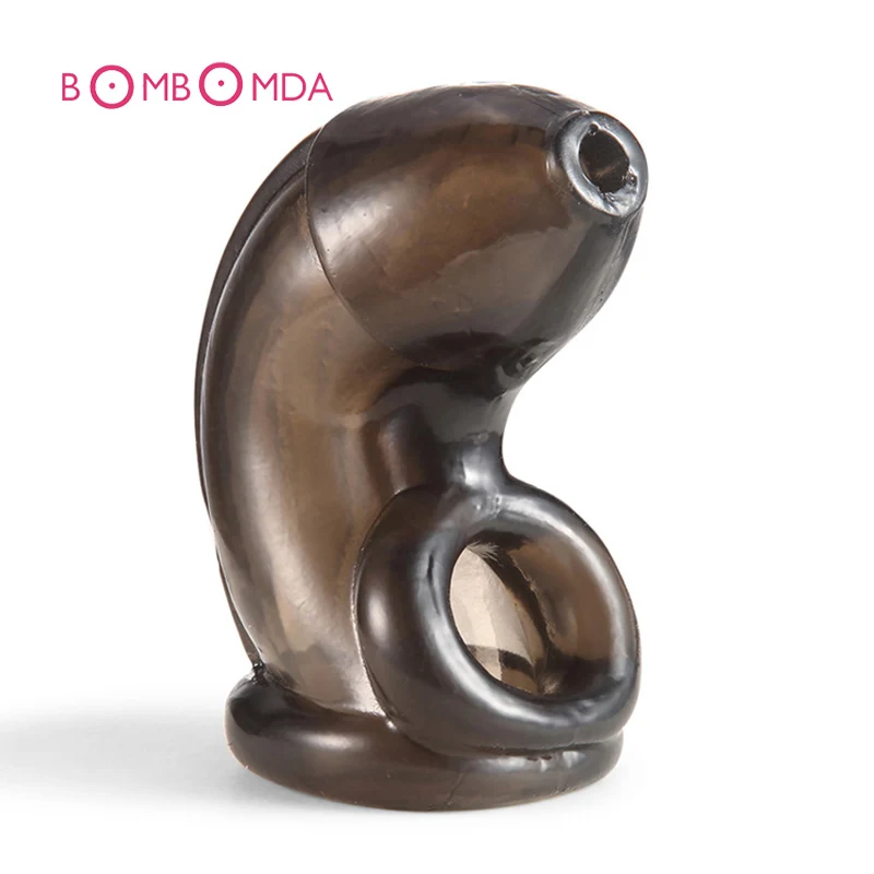 Silicone Male Scrotal Binding Cock Ring Penis Ring Sex Toy Prevent Erection Penis Ring Chastity Cage Sex Toys For Men Lock Penis