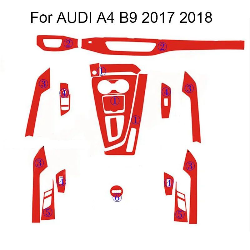 SUNFADA 3D 4D 5D Carbon Fiber Vinyl Decal Stickers For AUDI A4 B9 8W 2017-2019 Car Interior Decoration/ Upgrade/Protection
SUNFADA 3D 4D 5D Carbon Fiber Vinyl Decal Stickers For AUDI A4 B9 8W 2017-2019 Car Interior Decoration/ Upgrade/Protection