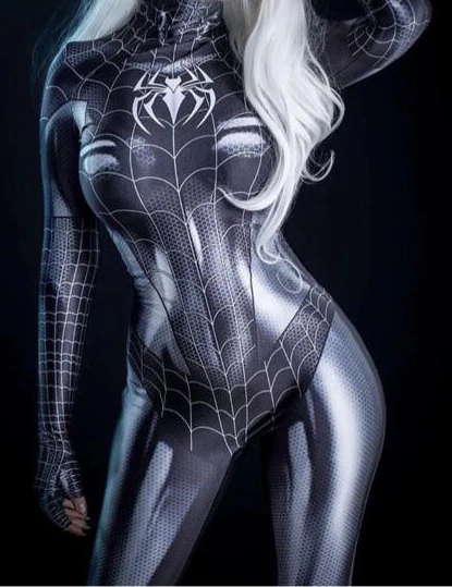 Black Symbiote Spider Girl 3D Print Spandex Spider Woman Cosplay Costume Zentai Bodysuit Hot Sale Freeshipping
Black Symbiote Spider Girl 3D Print Spandex Spider Woman Cosplay Costume Zentai Bodysuit Hot Sale Freeshipping