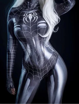 Black Symbiote Spider Girl 3D Print Spandex Spider Woman Cosplay Costume Zentai Bodysuit Hot Sale Freeshipping
Black Symbiote Spider Girl 3D Print Spandex Spider Woman Cosplay Costume Zentai Bodysuit Hot Sale Freeshipping