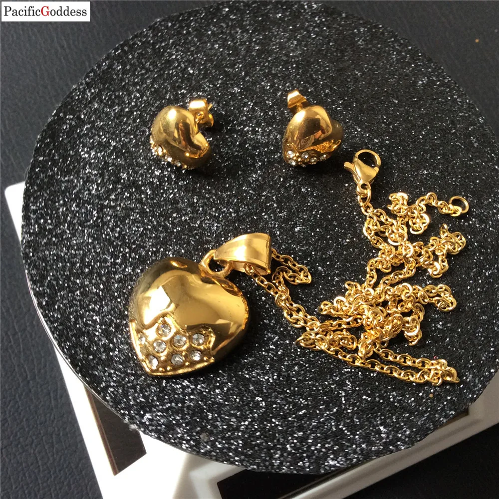 Heart Wedding Bridal Jewelry Sets gold color earrings Necklace Sets for Women ps0003
Heart Wedding Bridal Jewelry Sets gold color earrings Necklace Sets for Women ps0003