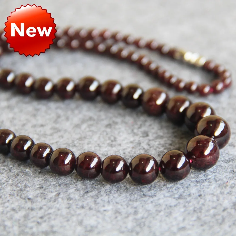 Accessory Crafts Necklace 4-12mm Garnet Beads Women Girls Gift Natural Stones Balls Gifts 15inch Fashion Jewelry Making Design
Accessory Crafts Necklace 4-12mm Garnet Beads Women Girls Gift Natural Stones Balls Gifts 15inch Fashion Jewelry Making Design
