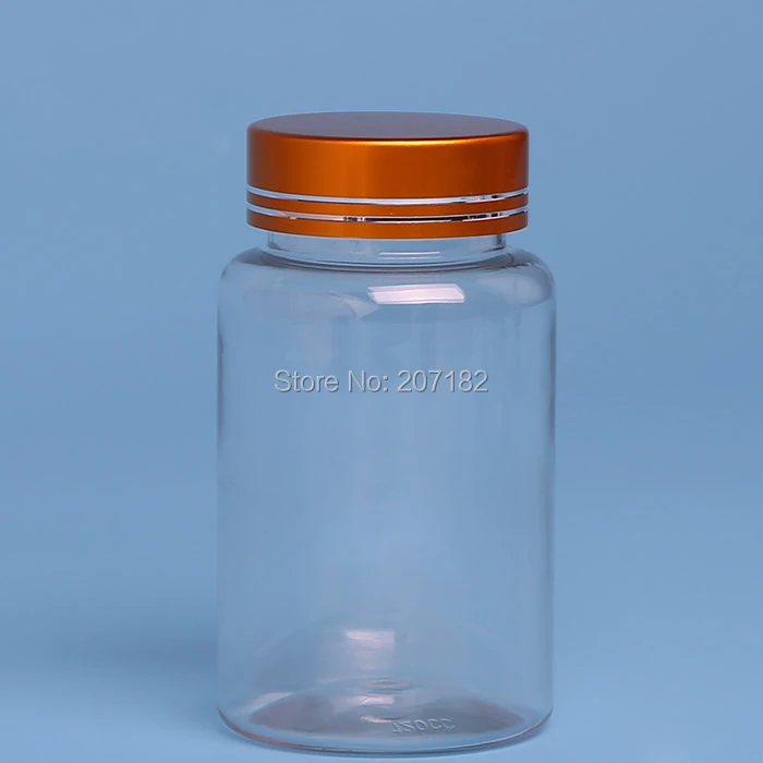 (100PCS/Lot) 120ML Clear PET Bottle,Capsule Bottle, Plastic Pill Bottle, Sample Bottle 120CC - with Aluminum Matte Gold Cap
(100PCS/Lot) 120ML Clear PET Bottle,Capsule Bottle, Plastic Pill Bottle, Sample Bottle 120CC - with Aluminum Matte Gold Cap