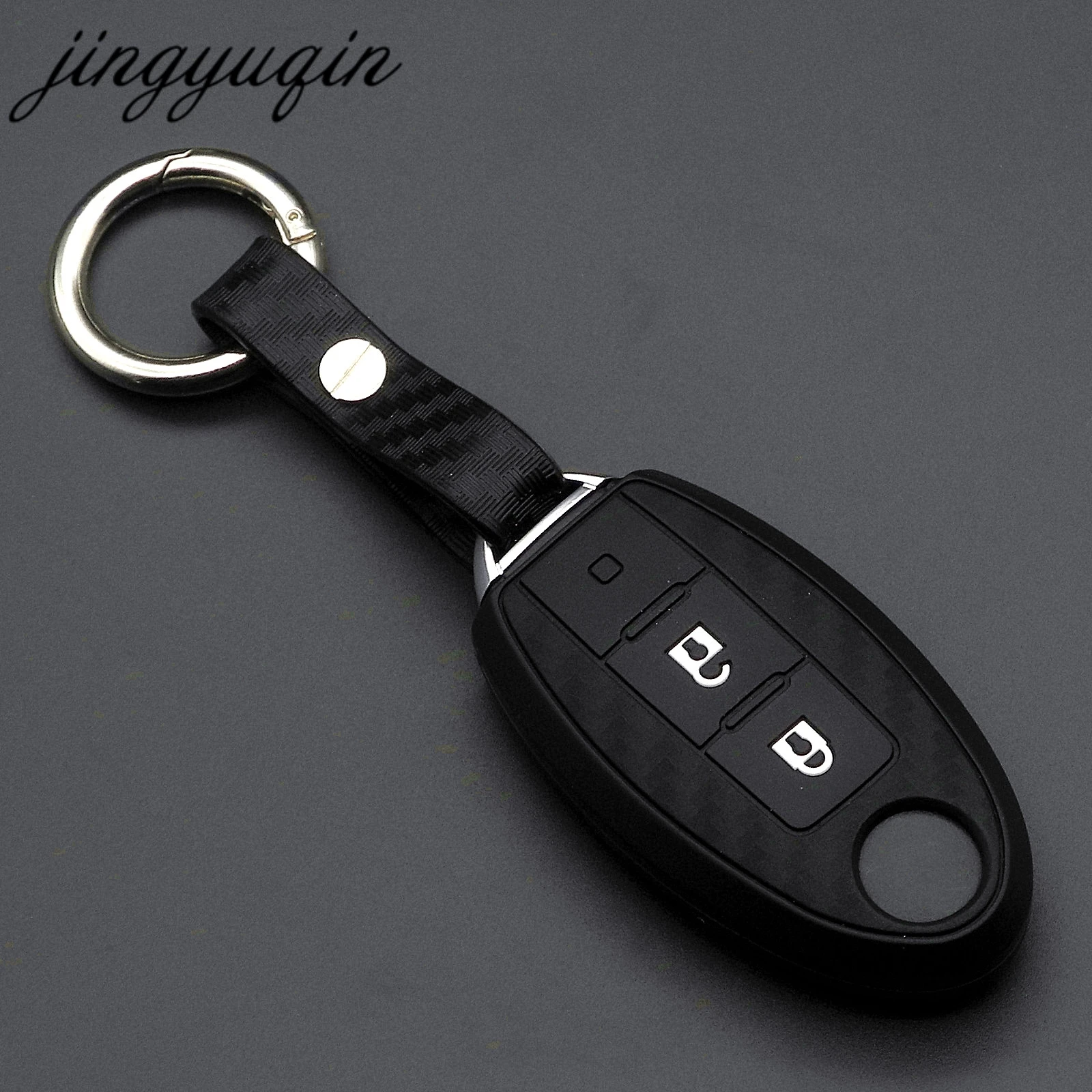 jingyuqin For Nissan Almera Altima Armada Qashqai Cefiro Cube Juke Livina March Maxima Fob Case Carbon Fiber Silicone Key Cover
jingyuqin For Nissan Almera Altima Armada Qashqai Cefiro Cube Juke Livina March Maxima Fob Case Carbon Fiber Silicone Key Cover