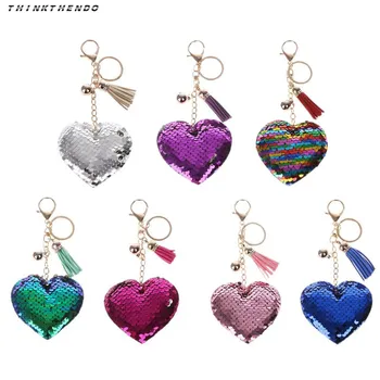 THINKTHENDO Fashion Women Girls Mini Purse Bag Heart Sequins Ornament with Keyrings Charm Pendant Bag Decoration Accessories New
THINKTHENDO Fashion Women Girls Mini Purse Bag Heart Sequins Ornament with Keyrings Charm Pendant Bag Decoration Accessories New