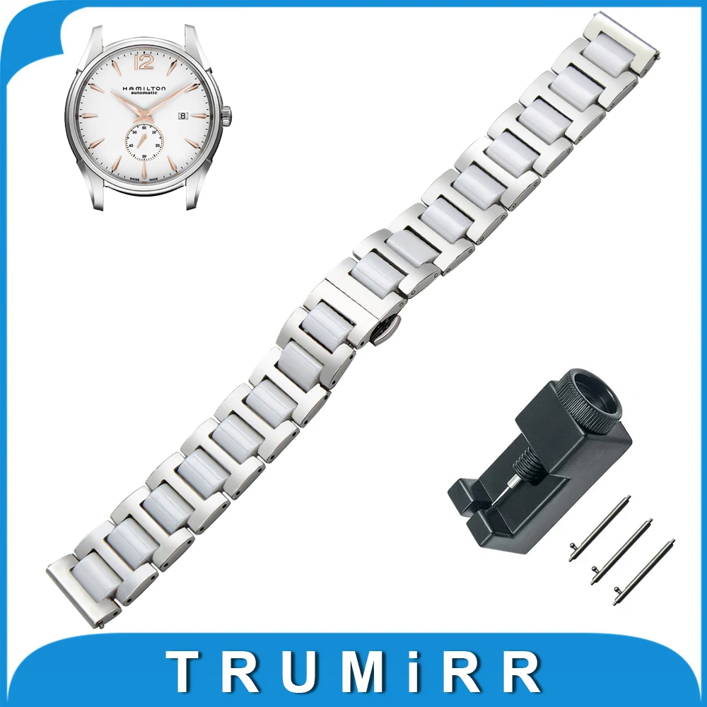 18mm 20mm 22mm Ceramic + Stainless Steel Watch Band for Hamilton Butterfly Buckle Strap Quick Release Wrist Belt Bracelet 18mm 20mm 22mm Ceramic + Stainless Steel Watch Band for Hamilton Butterfly Buckle Strap Quick Release Wrist Belt Bracelet<br><br>Aliexpress