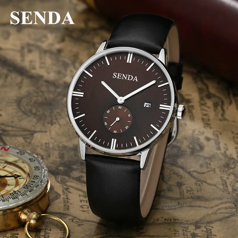 Montre Mens Watches Top Brand Luxury SENDA Business Quartz Watch reloj hombre Men Sport Waterproof Clock relogio erkek kol saati
Montre Mens Watches Top Brand Luxury SENDA Business Quartz Watch reloj hombre Men Sport Waterproof Clock relogio erkek kol saati