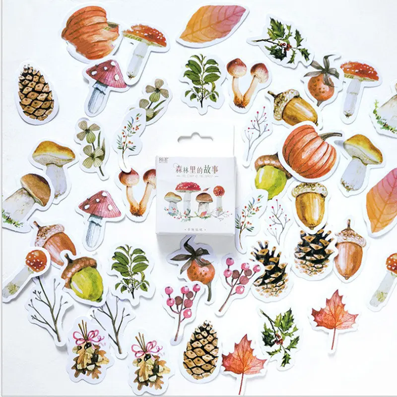 46pcs/pack Cute Diary Stickers Story in the Forest Plant Scrapbooking Sticker Label Paper Kawaii Memo Kids Gift School supplies
46pcs/pack Cute Diary Stickers Story in the Forest Plant Scrapbooking Sticker Label Paper Kawaii Memo Kids Gift School supplies