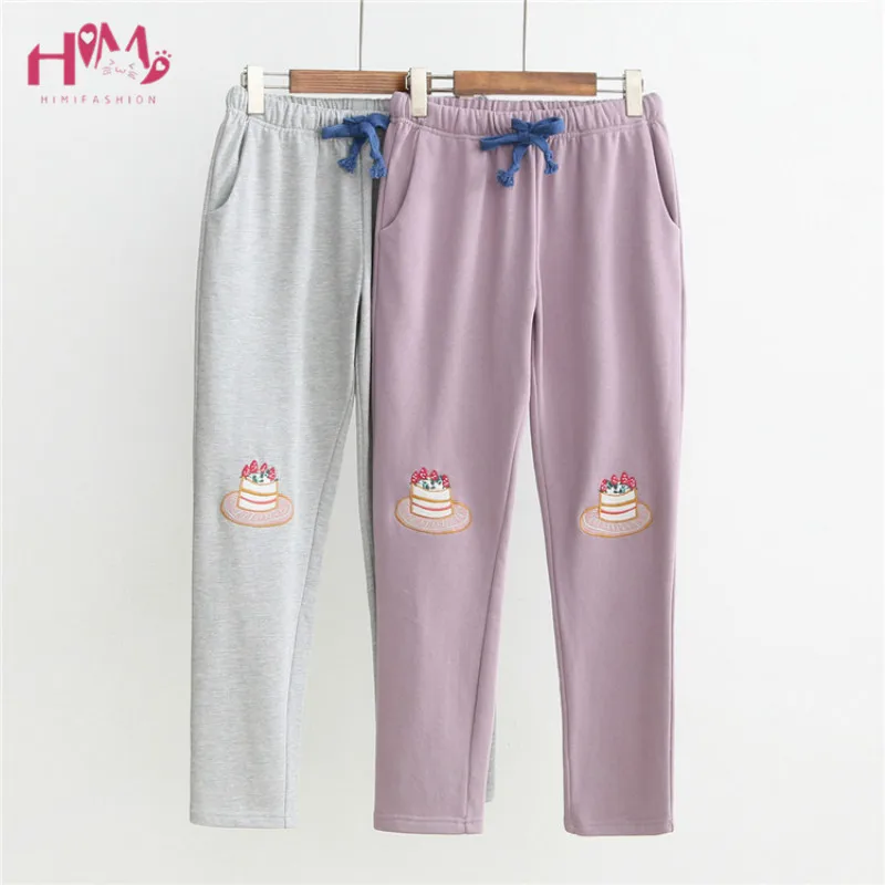 Japanese Women Harajuku Casual Straight Pants Autumn Elastic Waist Cute Cake Pattern Femme Kawaii Teen Girls Trousers Sweatpants
Japanese Women Harajuku Casual Straight Pants Autumn Elastic Waist Cute Cake Pattern Femme Kawaii Teen Girls Trousers Sweatpants