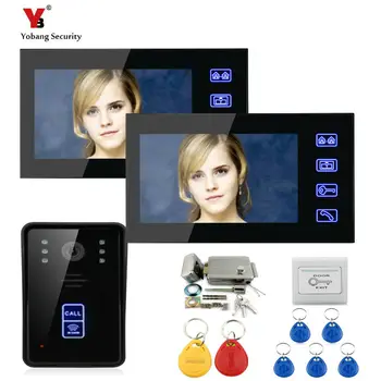Yobang Security 7" Color Video Door Phone Intercom with exit button and e-lock CMOS Waterproof IR Sensor Camera Free shipping
Yobang Security 7" Color Video Door Phone Intercom with exit button and e-lock CMOS Waterproof IR Sensor Camera Free shipping