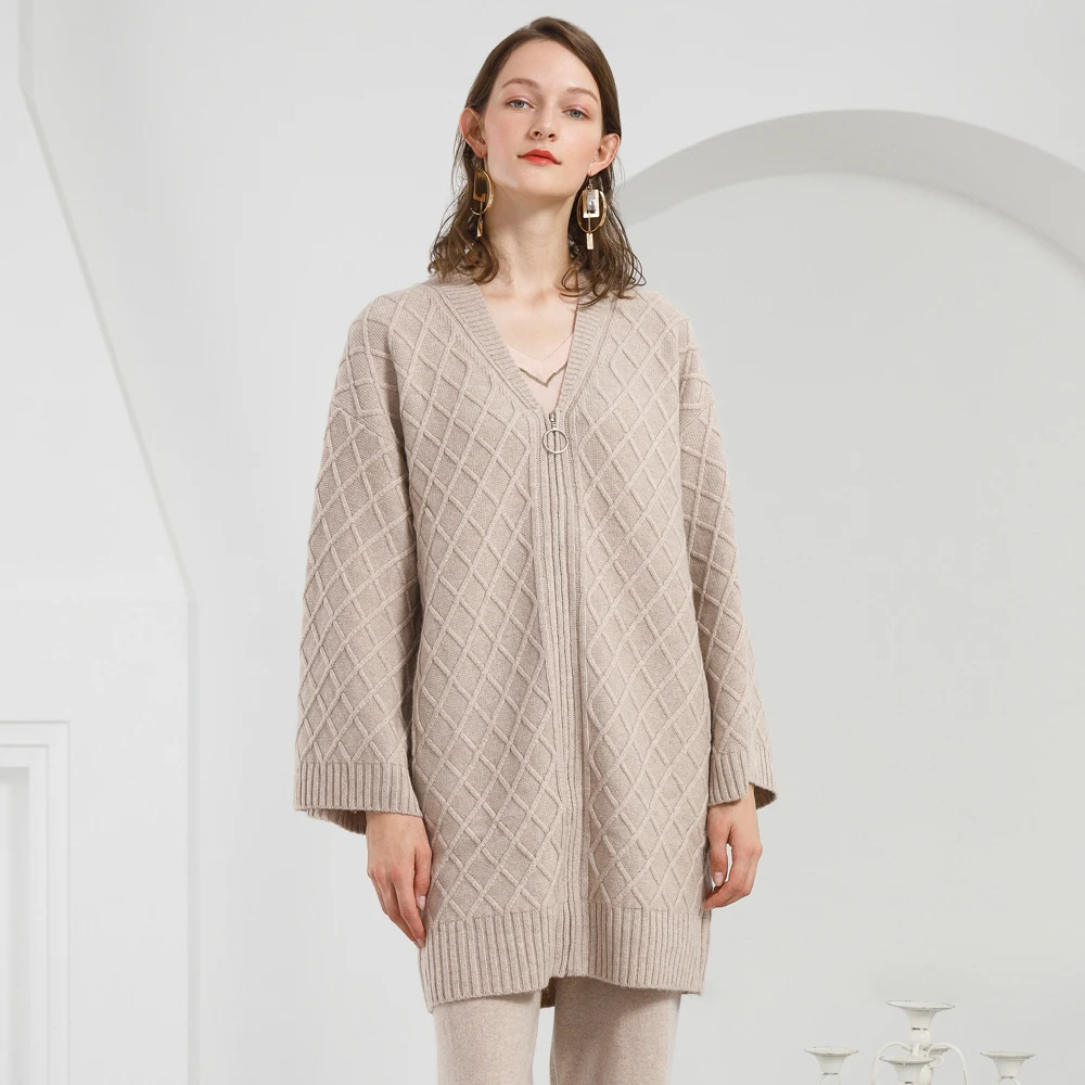 2019 New cashmere Cardigan Female 100% Pure Cashmere Cardigan With Zipper Women Outerwear Long Oversized White Cardigan Caots
2019 New cashmere Cardigan Female 100% Pure Cashmere Cardigan With Zipper Women Outerwear Long Oversized White Cardigan Caots