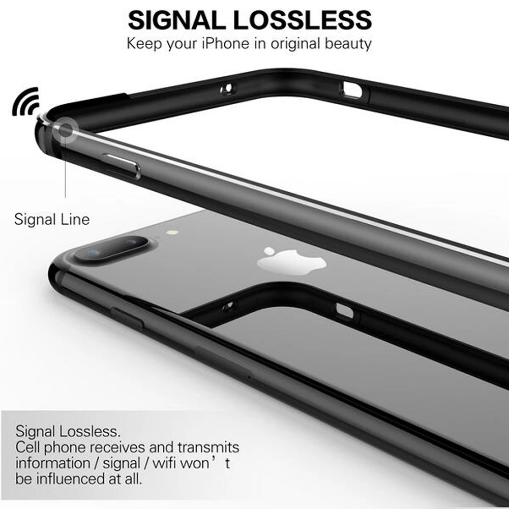 Flexible Silicone Aluminum Bumper Case For iPhone XS Max XR XS Luxury Hard Metal Frame Soft Rubber Side shockproof Bumper
Flexible Silicone Aluminum Bumper Case For iPhone XS Max XR XS Luxury Hard Metal Frame Soft Rubber Side shockproof Bumper