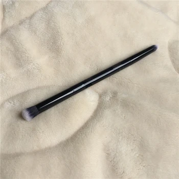 

The BLACK Double-ended Eye Contour Brush - Shade Eyeshadow Smudge Liner Light Blending Brush - Beauty Makeup Blender Tool