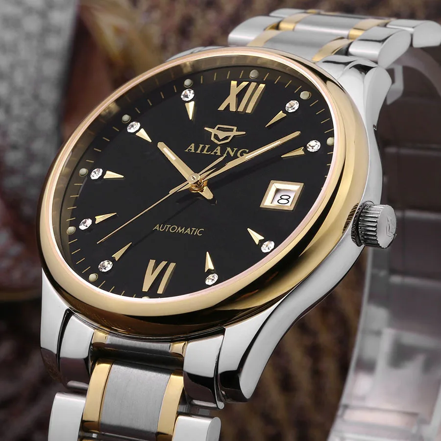 Vintage Fashion AILANG Business Style Men Full Steel Dress Watches Roman Scale Calendar Clock Automatic Analog Relojes NW3315
Vintage Fashion AILANG Business Style Men Full Steel Dress Watches Roman Scale Calendar Clock Automatic Analog Relojes NW3315