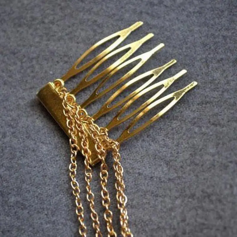1pc Free Shipping New Arrival Hair Comb Punk Long Metal Tassel Headdress Female Chain Comb Hair Trim Hairpin For Ladies Gift
1pc Free Shipping New Arrival Hair Comb Punk Long Metal Tassel Headdress Female Chain Comb Hair Trim Hairpin For Ladies Gift