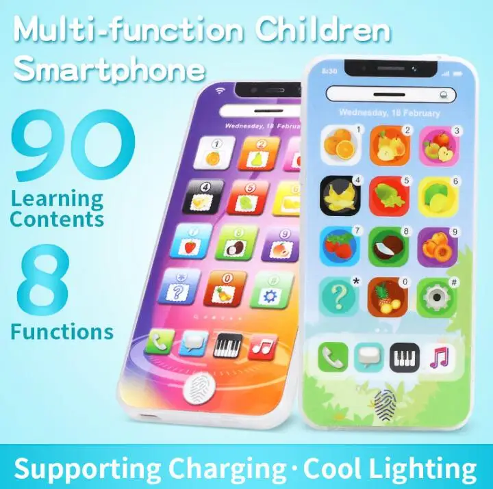 NEW Touch Screen Multi-Functional Toy-phone English Learning Playmobil With Dazzle Colored Light Kid Children's Toys
NEW Touch Screen Multi-Functional Toy-phone English Learning Playmobil With Dazzle Colored Light Kid Children's Toys