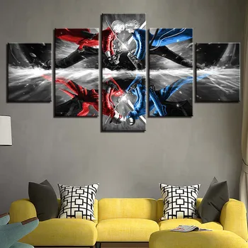 Painting On Canvas Home Decoration 5 Pieces Anime Game Character Poster Living Room Wall Art Printed Cry Pictures Modular Framed 
Painting On Canvas Home Decoration 5 Pieces Anime Game Character Poster Living Room Wall Art Printed Cry Pictures Modular Framed